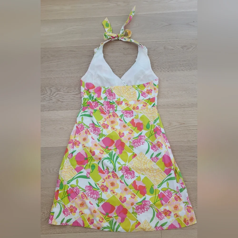 Lilly Pulitzer Halter Dress in Floral print  Size 10 - Picture 3 of 5
